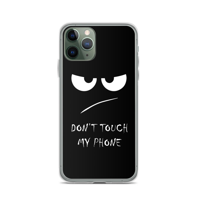 don't touch my phone elegant design iPhone Case