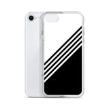 elegant black and white combination designed iPhone Case