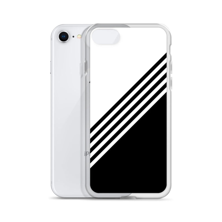 elegant black and white combination designed iPhone Case