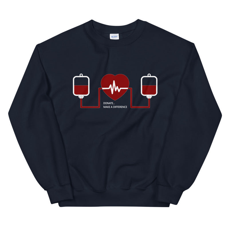 Message for the Blood Donation elegant Sweatshirt