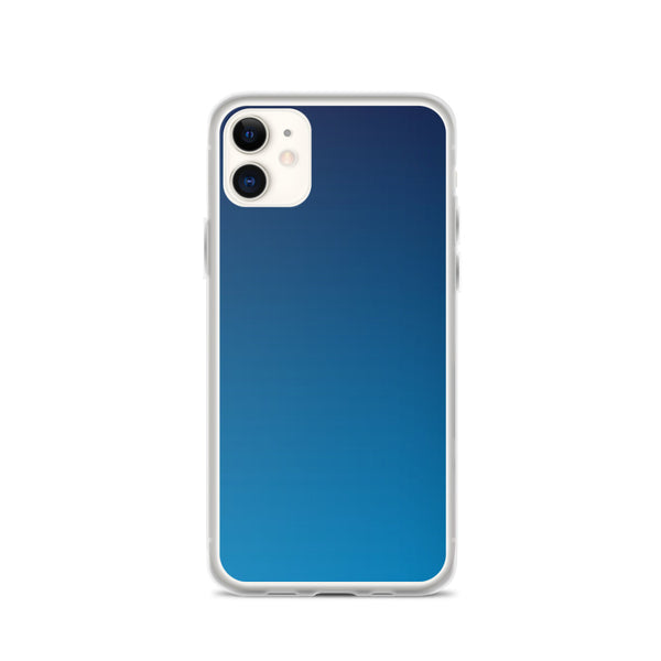 elegant gradient blue colored iPhone Case