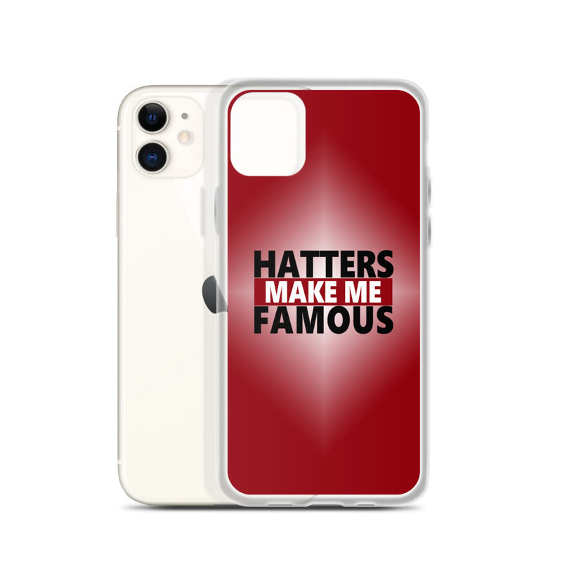hatters make me famous elegant design iPhone Case