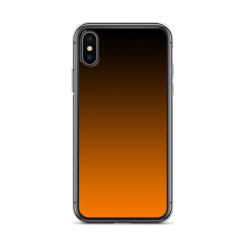 orange and black unique colored iPhone Case