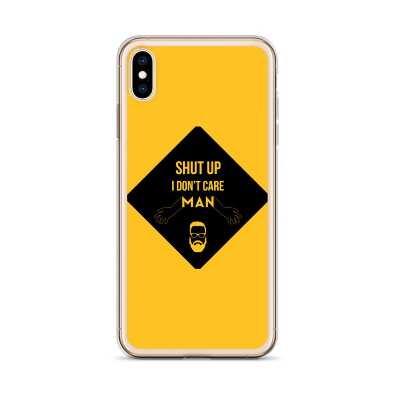 i don't care elegant design iPhone Case