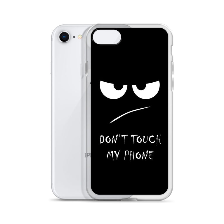 don't touch my phone elegant design iPhone Case