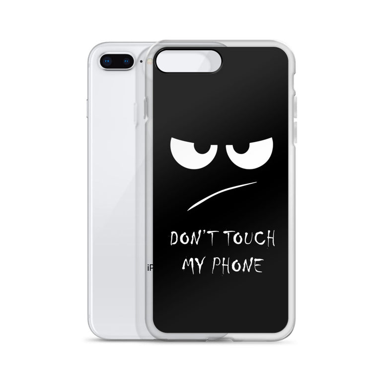 don't touch my phone elegant design iPhone Case