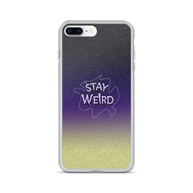 stay weird elegant design iPhone Case by rocky apparels