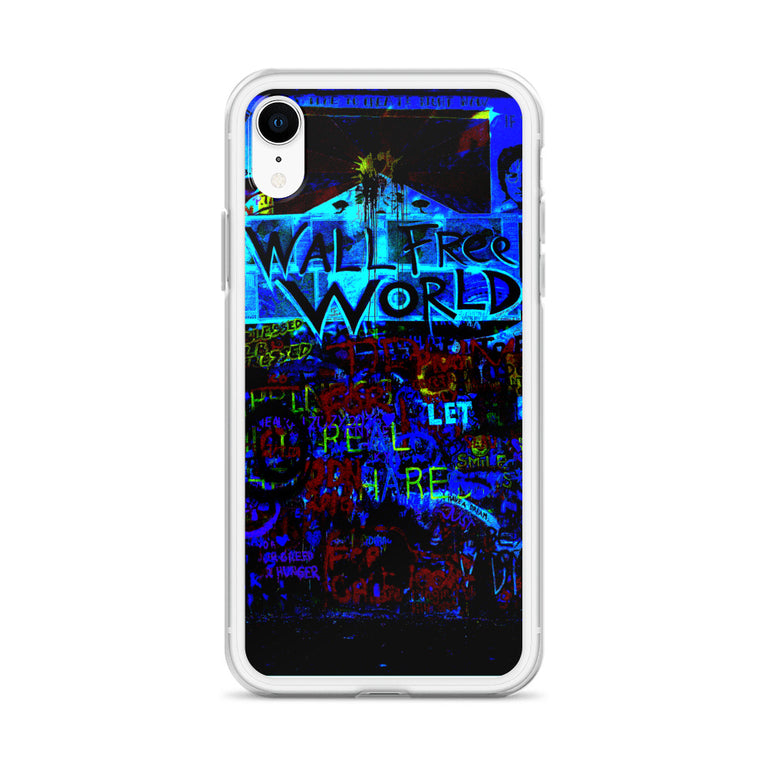 wall free world unique designed iPhone Case