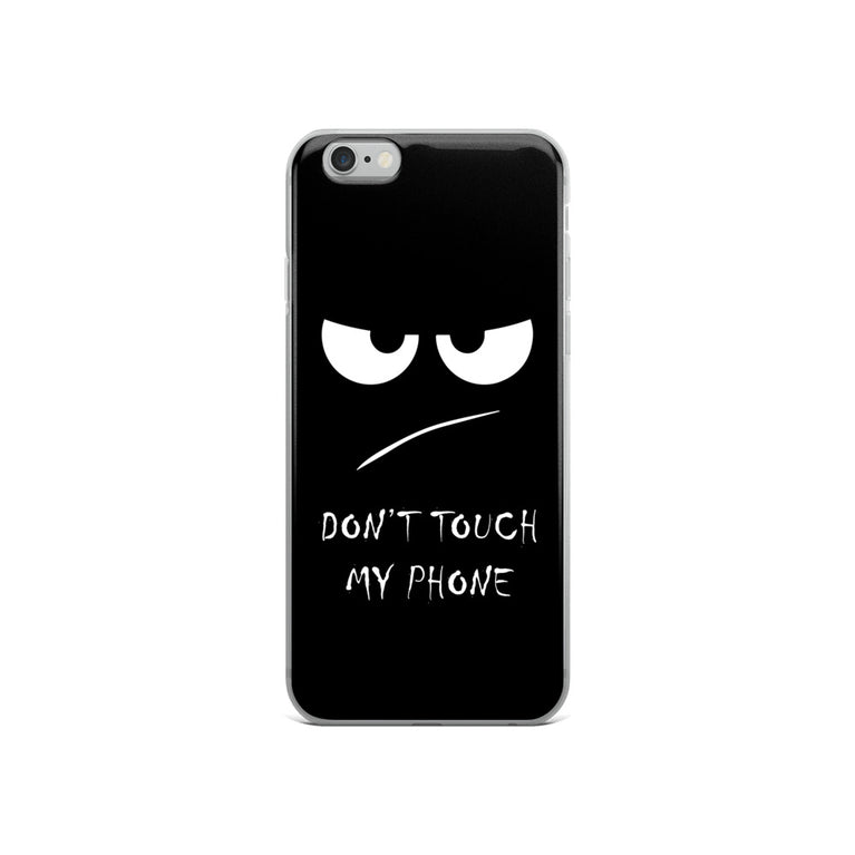 don't touch my phone elegant design iPhone Case