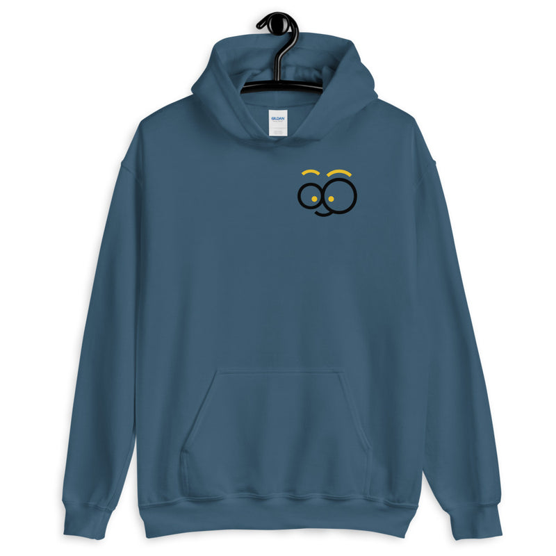 Cute Face shape Design Hoodie With Front and Back Design