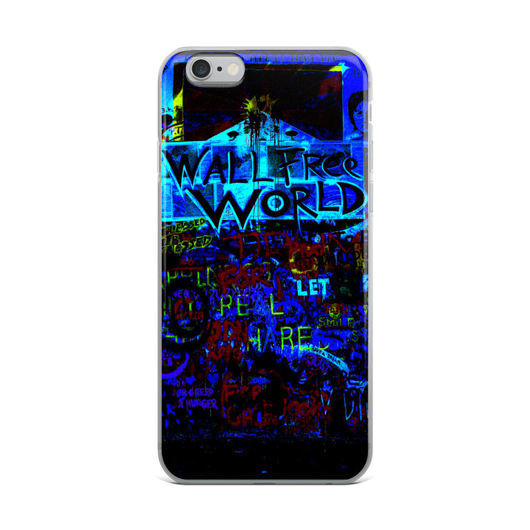 wall free world unique designed iPhone Case