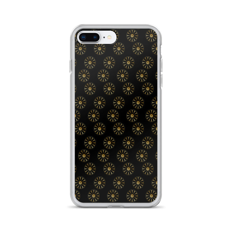 premium gold shape pattern iPhone Case by rocky apparels