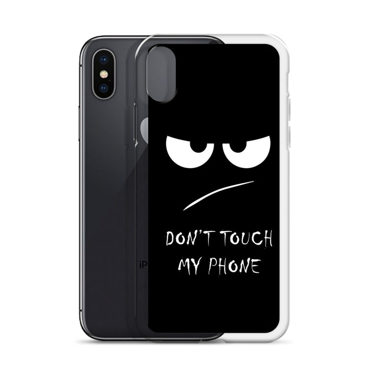 don't touch my phone elegant design iPhone Case
