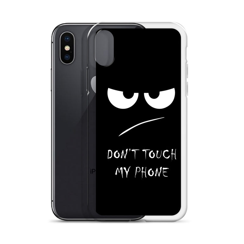 don't touch my phone elegant design iPhone Case