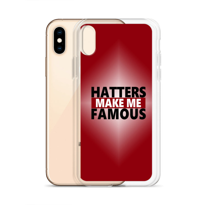 hatters make me famous elegant design iPhone Case