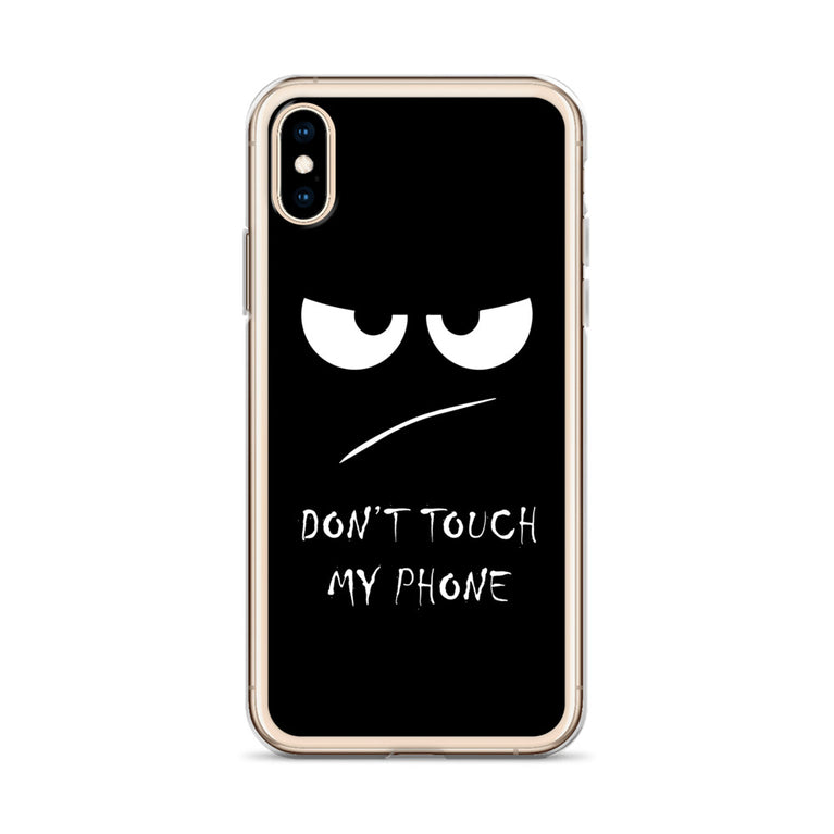 don't touch my phone elegant design iPhone Case