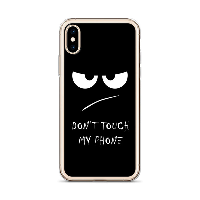 don't touch my phone elegant design iPhone Case