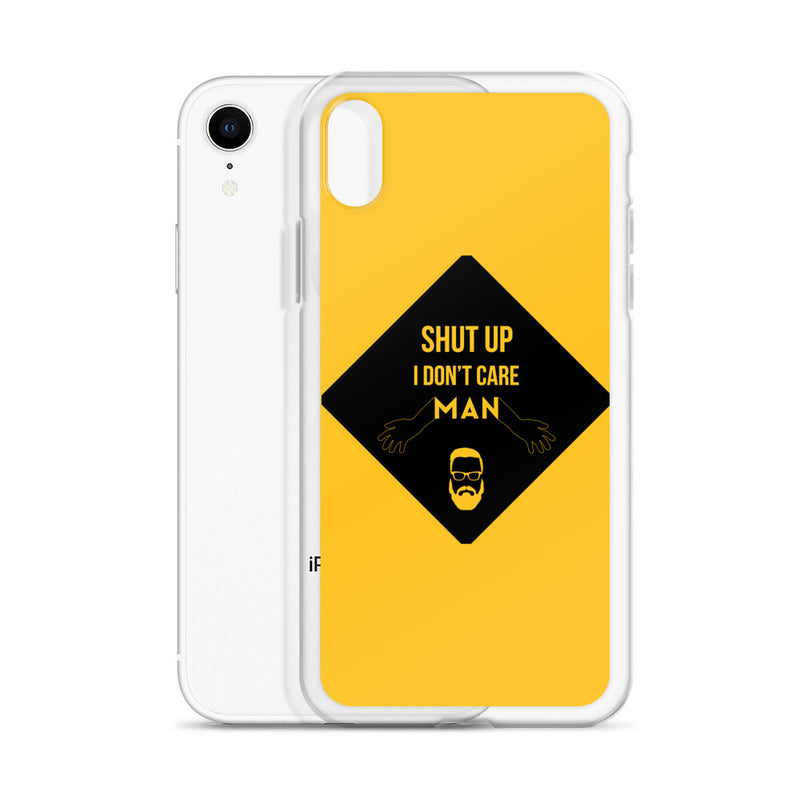 i don't care elegant design iPhone Case