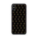 premium gold shape pattern iPhone Case by rocky apparels