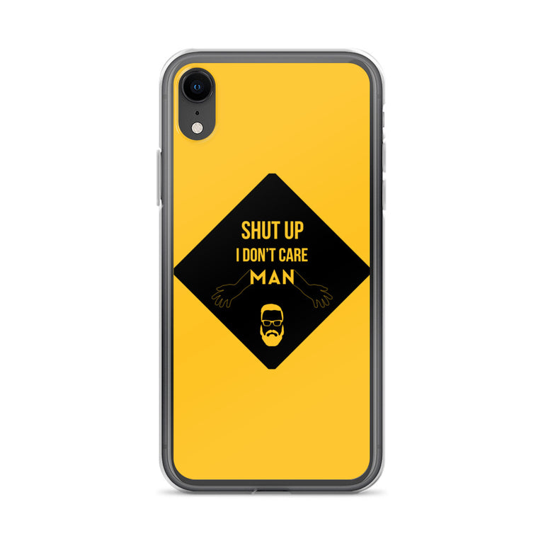 i don't care elegant design iPhone Case