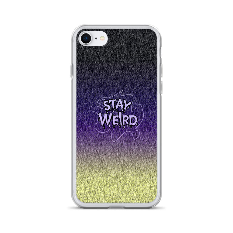 stay weird elegant design iPhone Case by rocky apparels