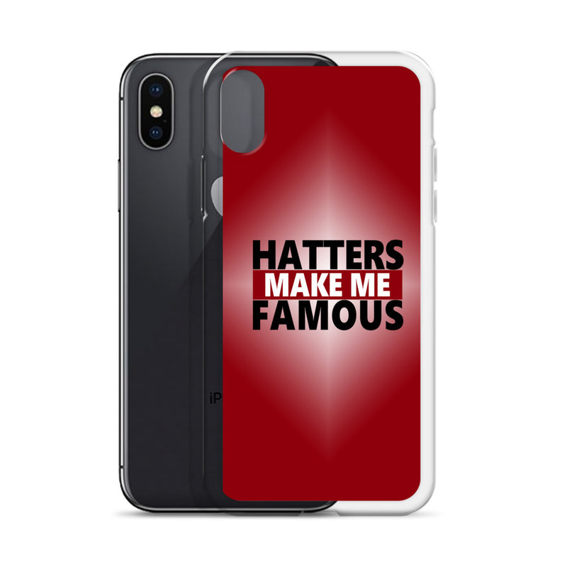 hatters make me famous elegant design iPhone Case