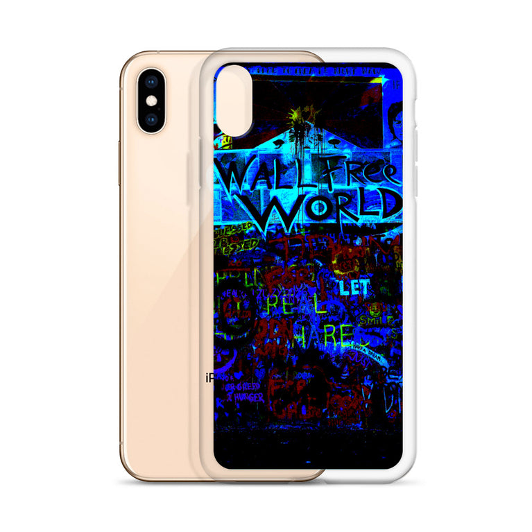 wall free world unique designed iPhone Case