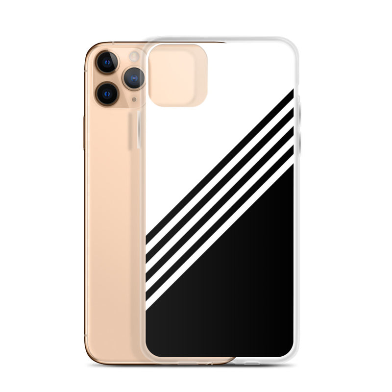 elegant black and white combination designed iPhone Case