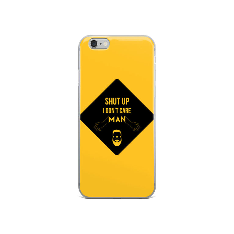 i don't care elegant design iPhone Case