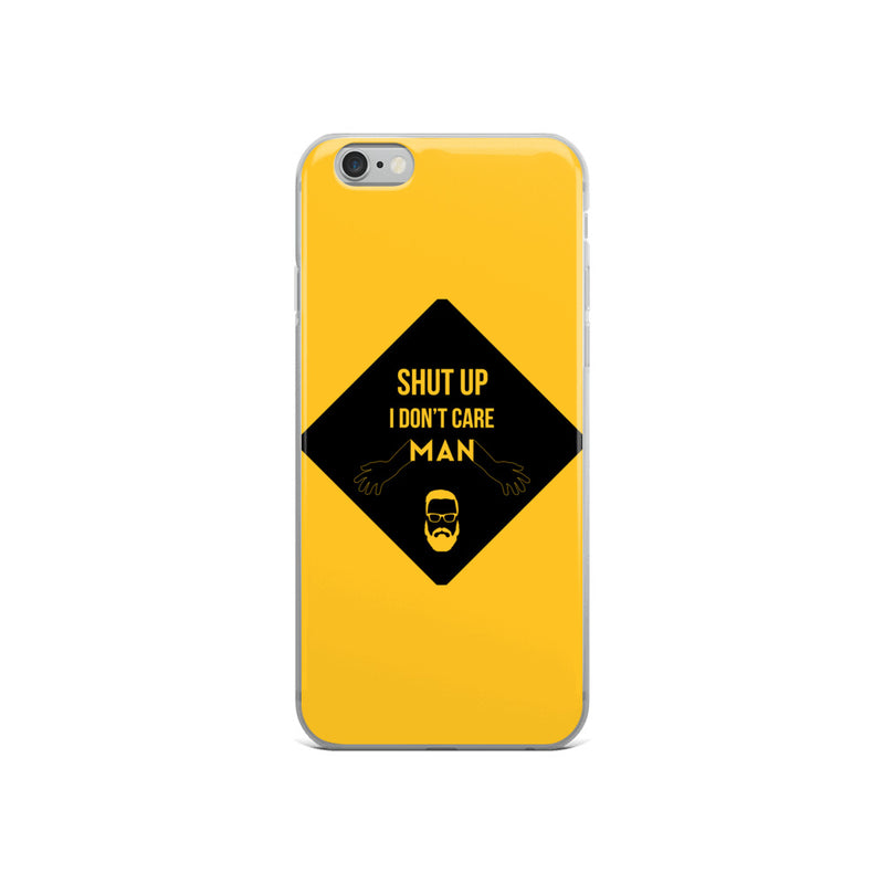 i don't care elegant design iPhone Case