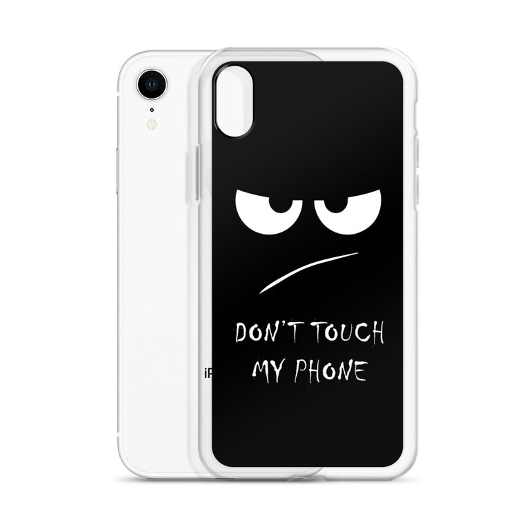 don't touch my phone elegant design iPhone Case