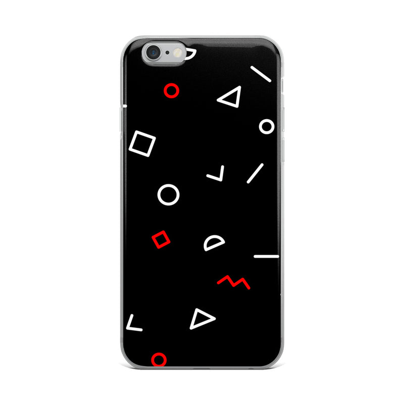 elegant shapes pattern premium quality iPhone Case