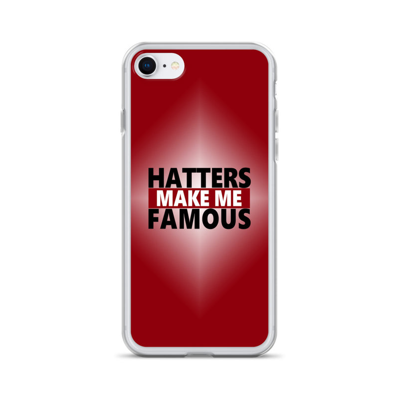 hatters make me famous elegant design iPhone Case