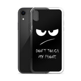 don't touch my phone elegant design iPhone Case
