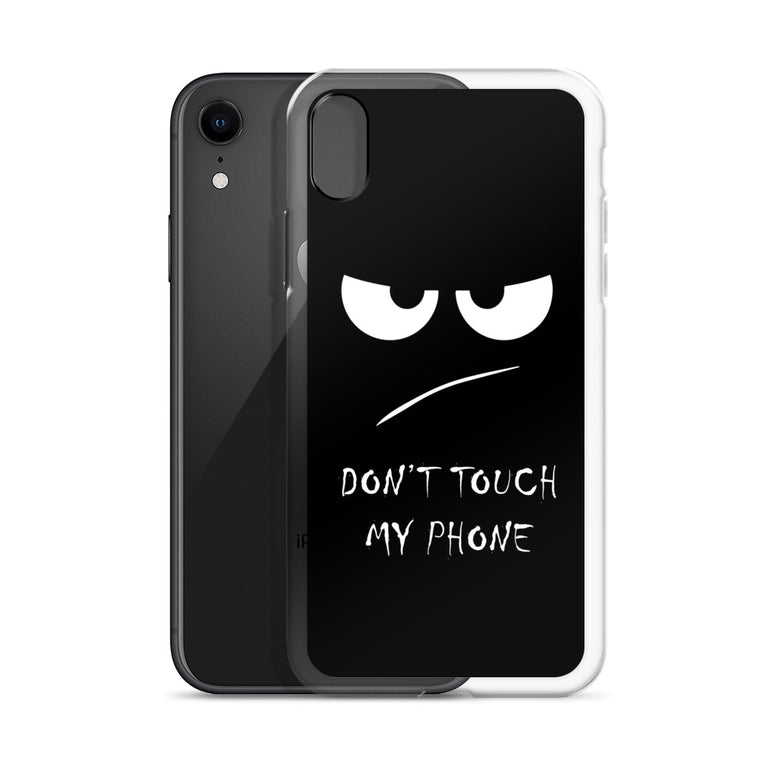 don't touch my phone elegant design iPhone Case