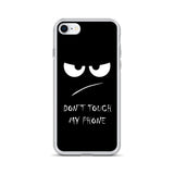 don't touch my phone elegant design iPhone Case