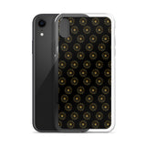 premium gold shape pattern iPhone Case by rocky apparels