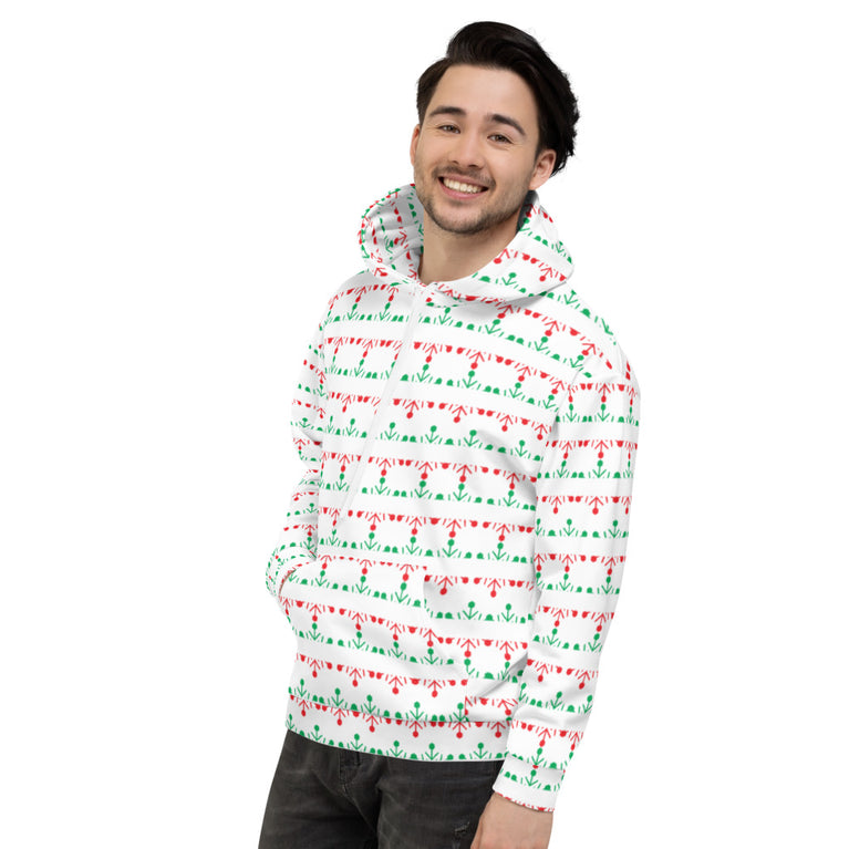 Elegant snow flake pattern Hoodie by rocky apparels