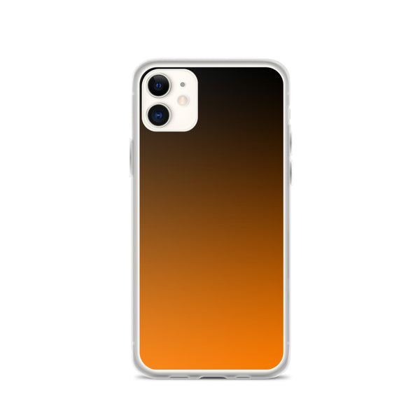 orange and black unique colored iPhone Case