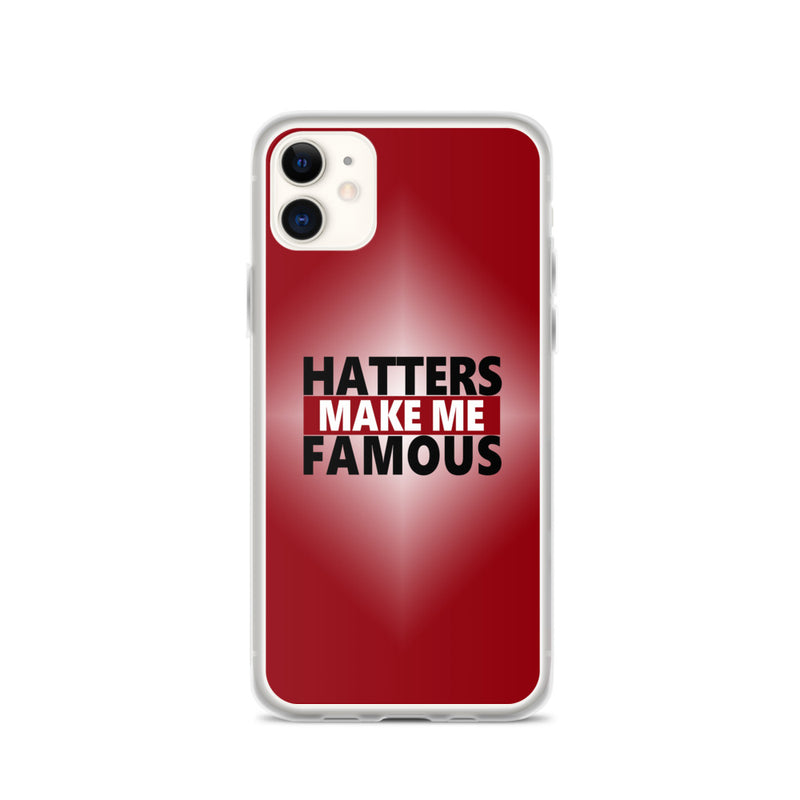 hatters make me famous elegant design iPhone Case