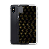 premium gold shape pattern iPhone Case by rocky apparels