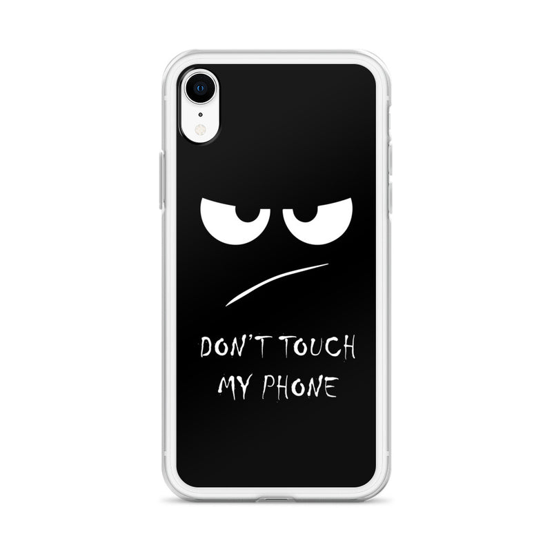 don't touch my phone elegant design iPhone Case