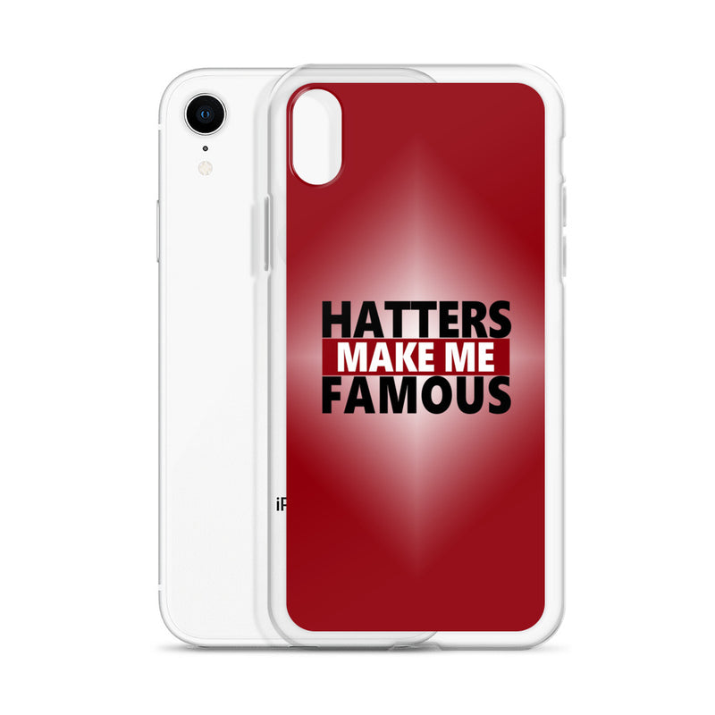 hatters make me famous elegant design iPhone Case