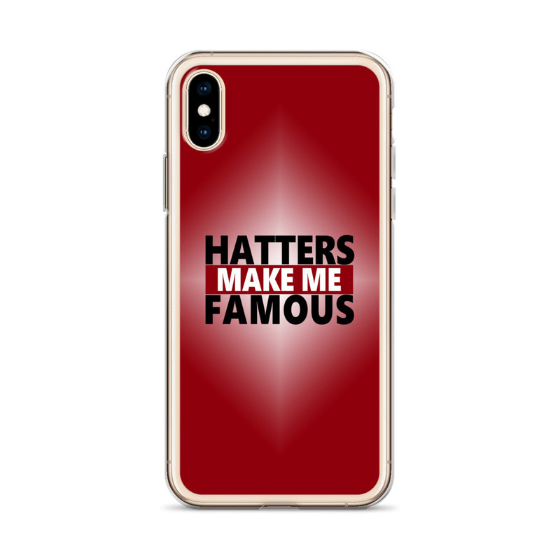 hatters make me famous elegant design iPhone Case