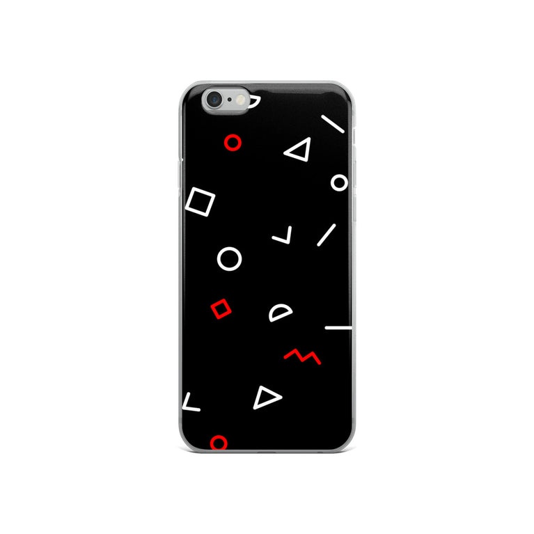 elegant shapes pattern premium quality iPhone Case