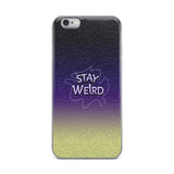 stay weird elegant design iPhone Case by rocky apparels