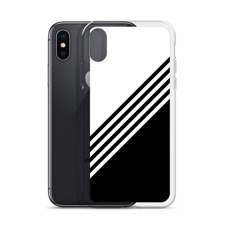 elegant black and white combination designed iPhone Case