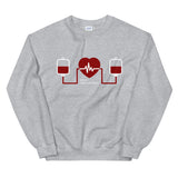 Message for the Blood Donation elegant Sweatshirt