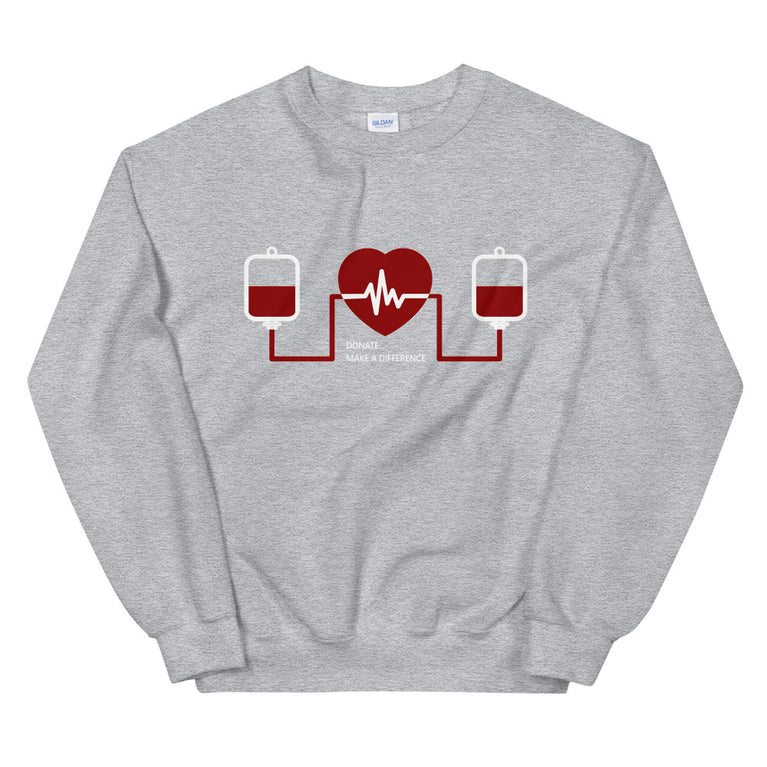 Message for the Blood Donation elegant Sweatshirt