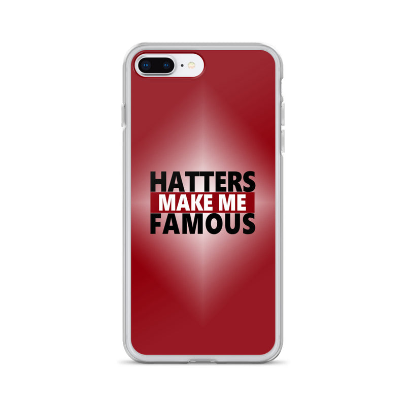 hatters make me famous elegant design iPhone Case